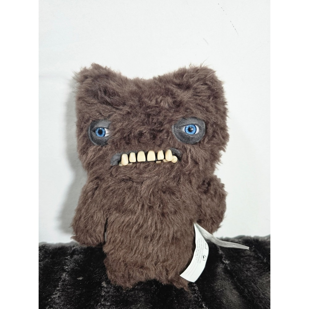 Spin Master Fuggler Funny Ugly Monster Munch Munch Brown Plush Blue Eyes 9 inch